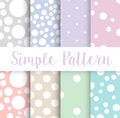 Simple polka dot circle