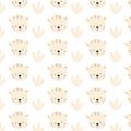 simple portrait white tiger pattern with grass Royalty Free Stock Photo