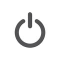 Simple power button icon representing activation Royalty Free Stock Photo