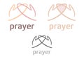 Simple prayer icon/logo
