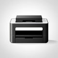 Simple Printer Icon, MFP Isolated, Laser Print, Inkjet Printer Icon for Web, Advertising, Layout Design, AI