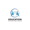 Education Logo Template. Vector Illustrator Eps. 10 Royalty Free Stock Photo