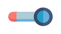 A Simple Progress Bar or Slider with a Circular Handle Vector UI, vector design Generative AI Royalty Free Stock Photo