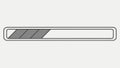 Simple progress loading bar UI element for web and app design. vector design Generative AI Royalty Free Stock Photo