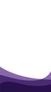Simple purple background . flat purple gradation . wavy background Royalty Free Stock Photo