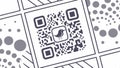 QR code icon, digital technology, scan code, information, mobile access vector design Generative AI