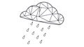 Simple Rain Cloud Icon, Weather & Moisture, vector design Generative AI Royalty Free Stock Photo