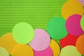 Simple rainbow circles paper cutout. Royalty Free Stock Photo