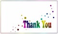 Simple Rainbow Thank You Card