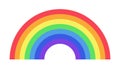 Simple rainbow vector icon