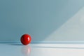 Simple random object central focus on white surrounded by a stark solid color background