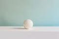 Simple random object central focus on white surrounded by a stark solid color background
