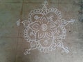 Simple Rangoli Flower designs Art