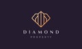 Simple real estate diamond logo