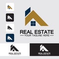 simple Real Estate Logo Design , Building, Home, Architect, House, Construction, Property , Real Estate Brand Identity , Vol 376 Royalty Free Stock Photo