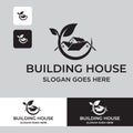 simple Real Estate Logo Design , Building, Home, Architect, House, Construction, Property , Real Estate Brand Identity , Vol 405