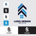 simple Real Estate Logo Design , Building, Home, Architect, House, Construction, Property , Real Estate Brand Identity , Vol 423