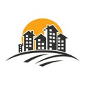 Simple Real Estate Logo. Vector Illustration