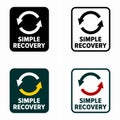 Simple recovery method, process information sign