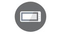 Simple rectangle object icon, versatile UI or abstract design element, vector design Generative AI Royalty Free Stock Photo
