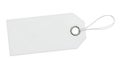 Blank price tag with string attachment Royalty Free Stock Photo