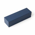 Simple rectangular dark blue box on white background Royalty Free Stock Photo