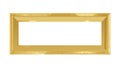 Simple Rectangular Golden Frame, Elegant Border Element, vector design Generative AI Royalty Free Stock Photo