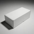Simple rectangular white box with shadow on textured surface Royalty Free Stock Photo