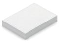 Simple rectangular white surface block Royalty Free Stock Photo