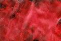 Simple red abstract background. Hand-painted texture with splashes, drops of paint, paint smears. Design for the fabric, covers Royalty Free Stock Photo