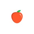 Simple red apple icon Royalty Free Stock Photo