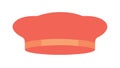 Simple Red Chef\'s Hat: Basic Culinary Iconography, vector design Generative AI Royalty Free Stock Photo