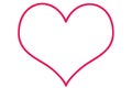 A simple Red Clipart Heart