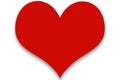 Simple Red Clipart Heart Royalty Free Stock Photo