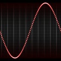 Simple red sound wave