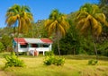 A simple rental house in the caribbean Royalty Free Stock Photo