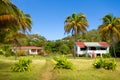 Simple rental houses in the caribbean Royalty Free Stock Photo