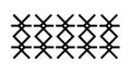 Simple Repeating \'X\' Mark Grid Pattern, vector design Generative AI Royalty Free Stock Photo