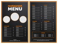 Simple Restaurant menu modern design layout