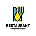Simple Restaurant vector logo design Inspiration