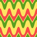 Simple retro watermelon scalloped textile seamless pattern