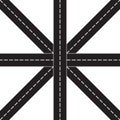 Simple Road Seamless Pattern Template