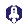 Simple Rocket Logo Vector. Rocket Logo.