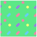 Simple and round friendly seamless pattern