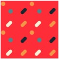 Simple and round friendly seamless pattern