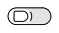 Simple Rounded Toggle On Off Switch UI Icon, vector design Generative AI Royalty Free Stock Photo