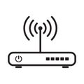 Simple router vector icon