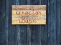 Simple Rustic Tractor Barn Sign