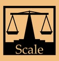 Simple Scale ( Balance ) silhouette