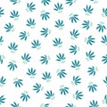 Simple seamless floral pattern